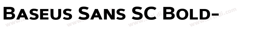 Baseus Sans SC Bold字体转换